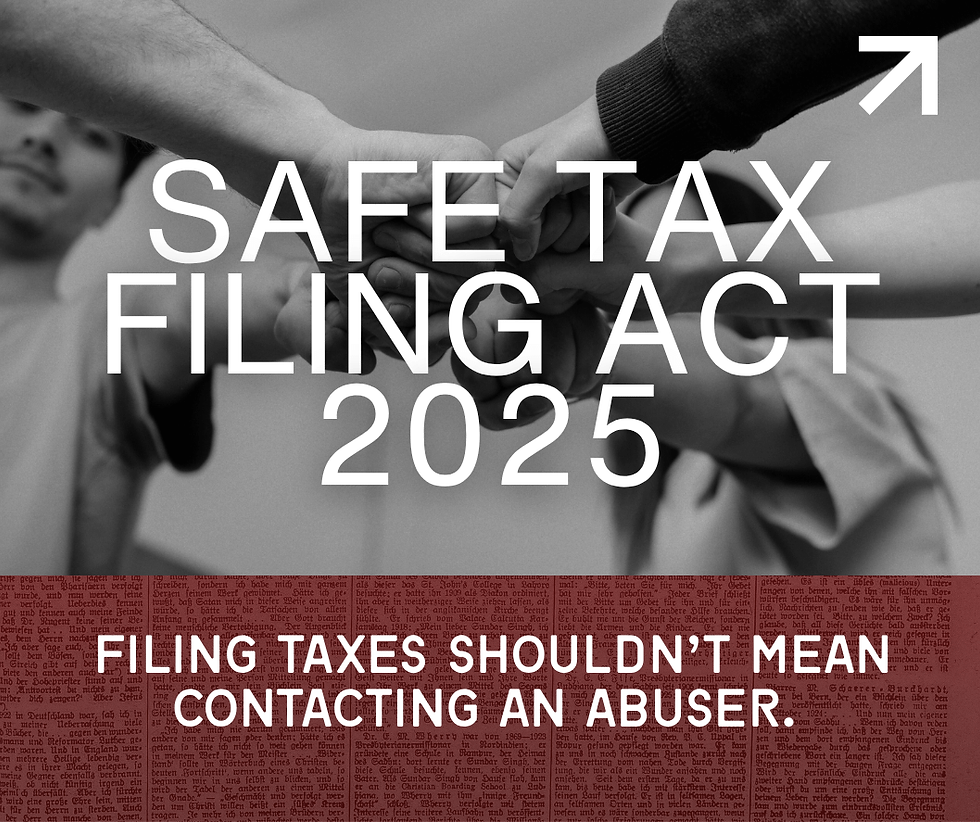 SAFE Tax Filing Act of 2025: Taxes After Domestic Abuse