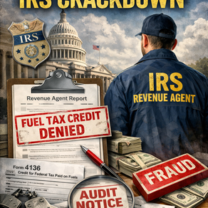 Fuel Tax Credit Audits: Eligibility, Fraud & IRS Crackdown