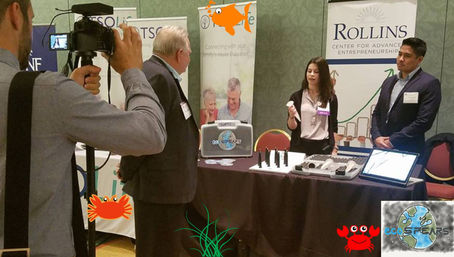 Lisa Morrison and R. Ian Doromal with Florida Venture Forum discussing PCB remediation