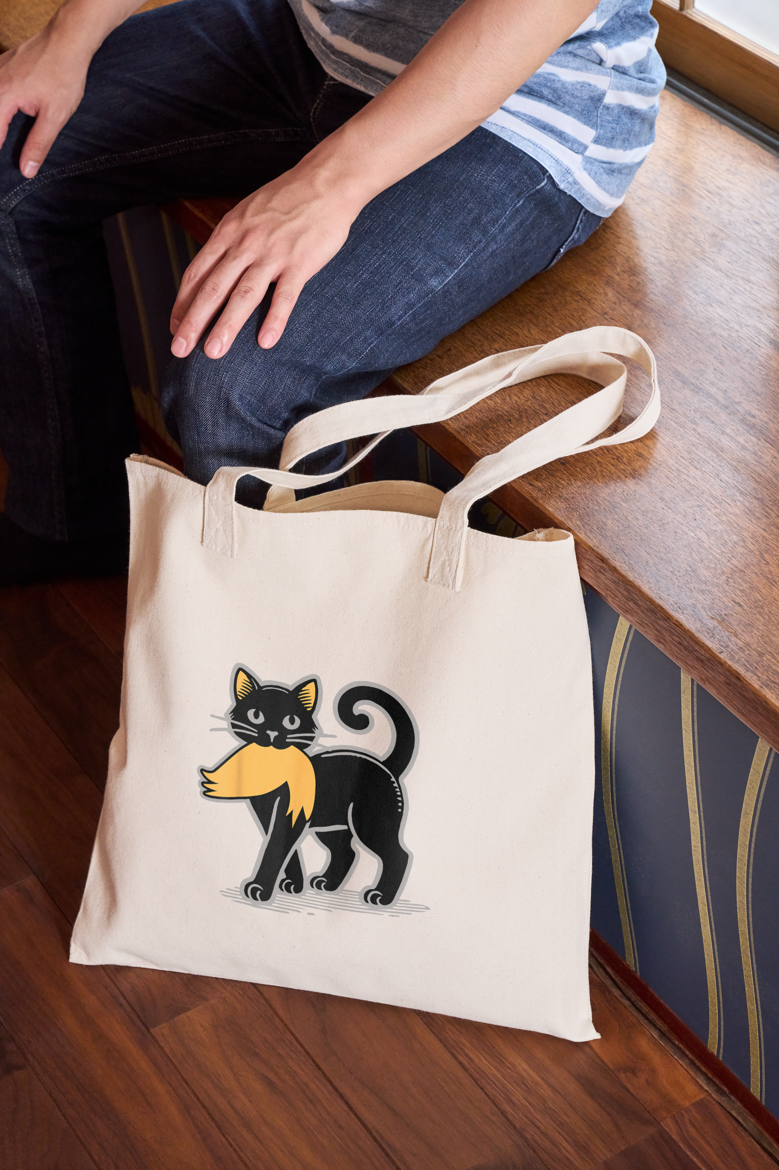 Kamala Cat Trump Toupee Bag - proceeds to animal rescue