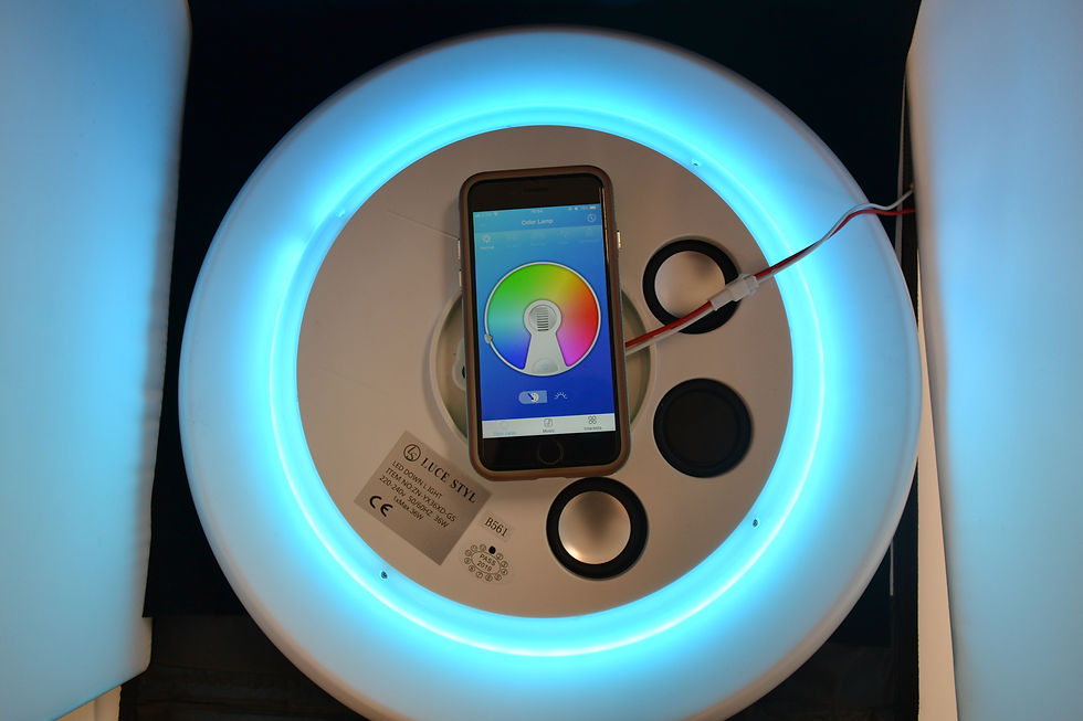 Miniatura: PLAFONIERA LED DIMMERABILE BLUETOOTH CON MUSICA E LUCI RGB