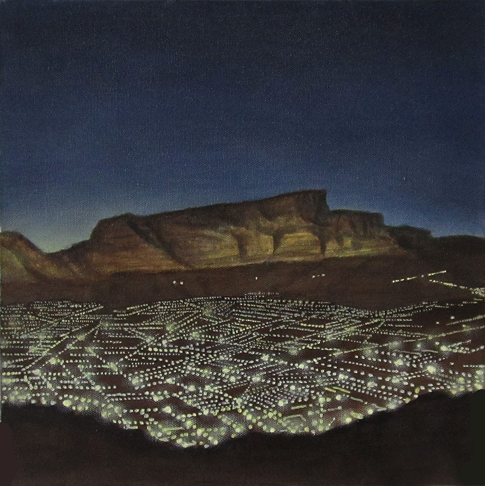 TABLE MOUNTAIN AT NIGHT