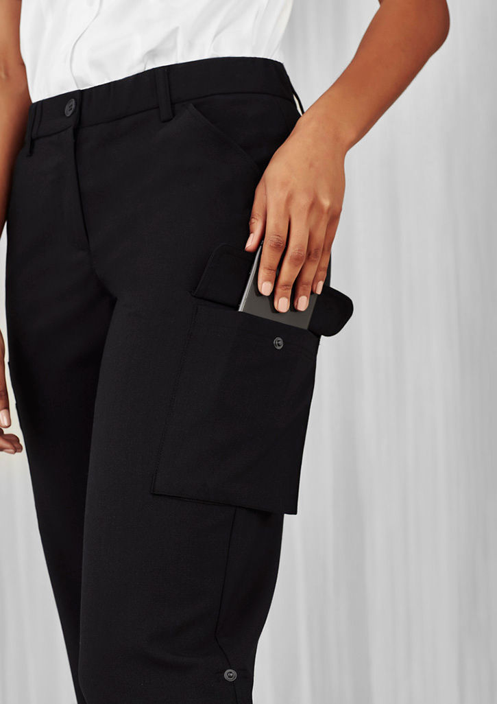 Thumbnail: Women's Comfort Waist Cargo Pant By Biz Care