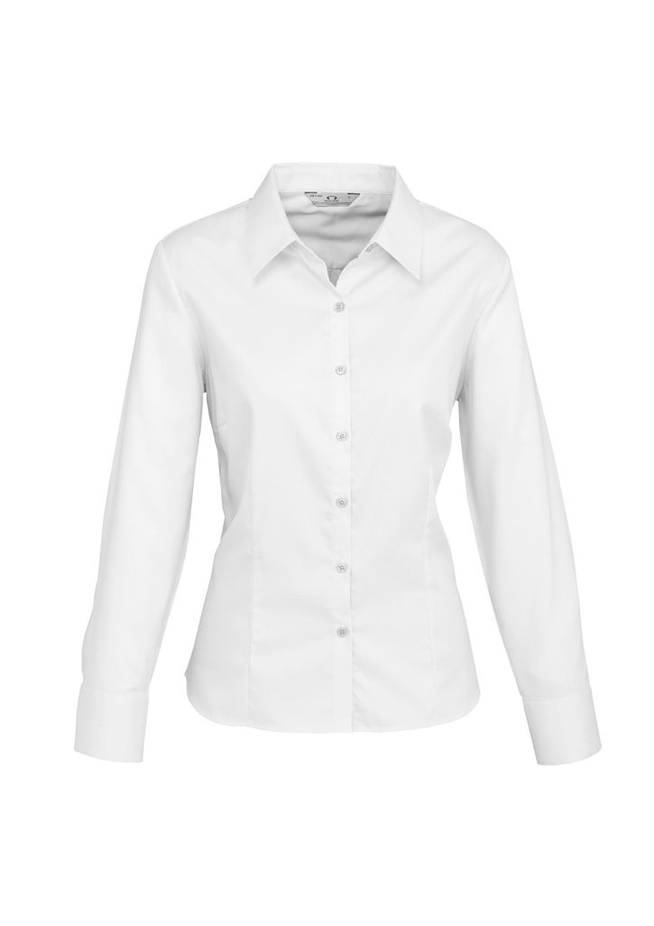 Thumbnail: Women's Luxe Long Sleeve Shirt by Biz Collection