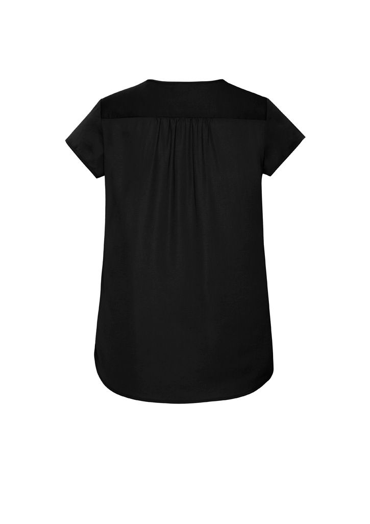 Thumbnail: Women's Kayla V-Neck Pleat Blouse by Biz Corporates