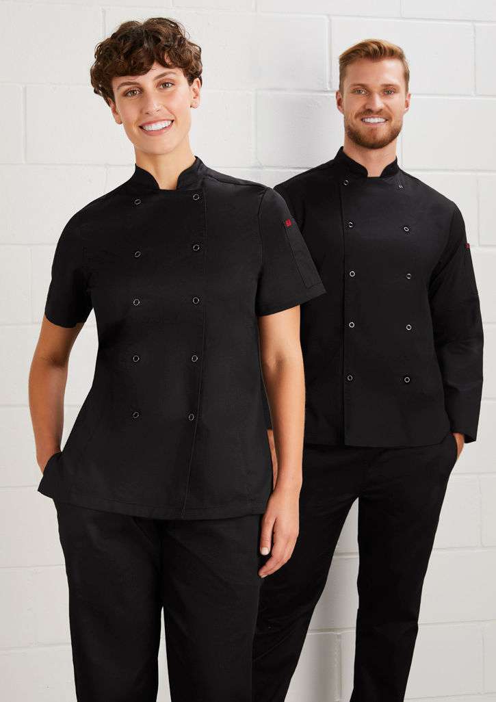 Thumbnail: Women's Zest Short Sleeve Chef Jacket by Yes Chef