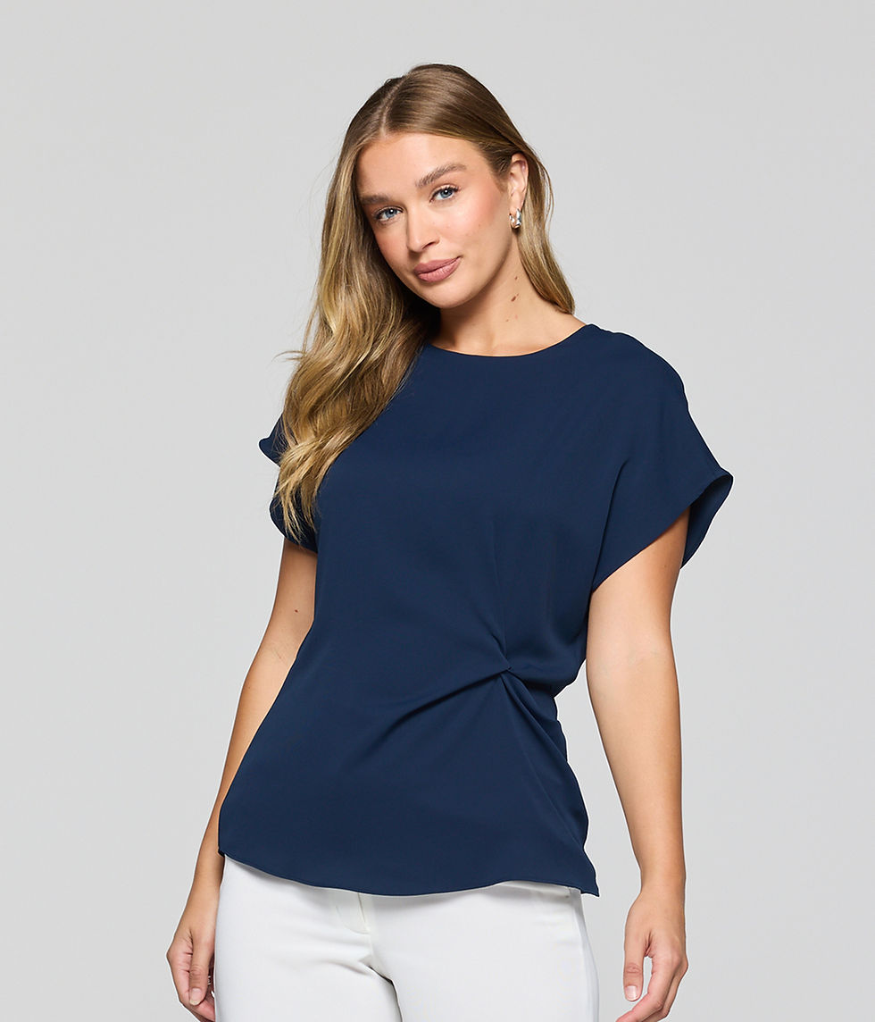 Ascot Twist Front Top 2112WS Career by Gloweave