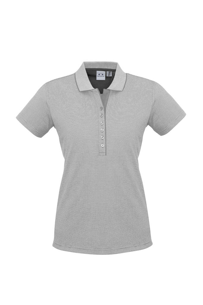 Thumbnail: Womens Shadow Short Sleeve Polo by Biz Collection