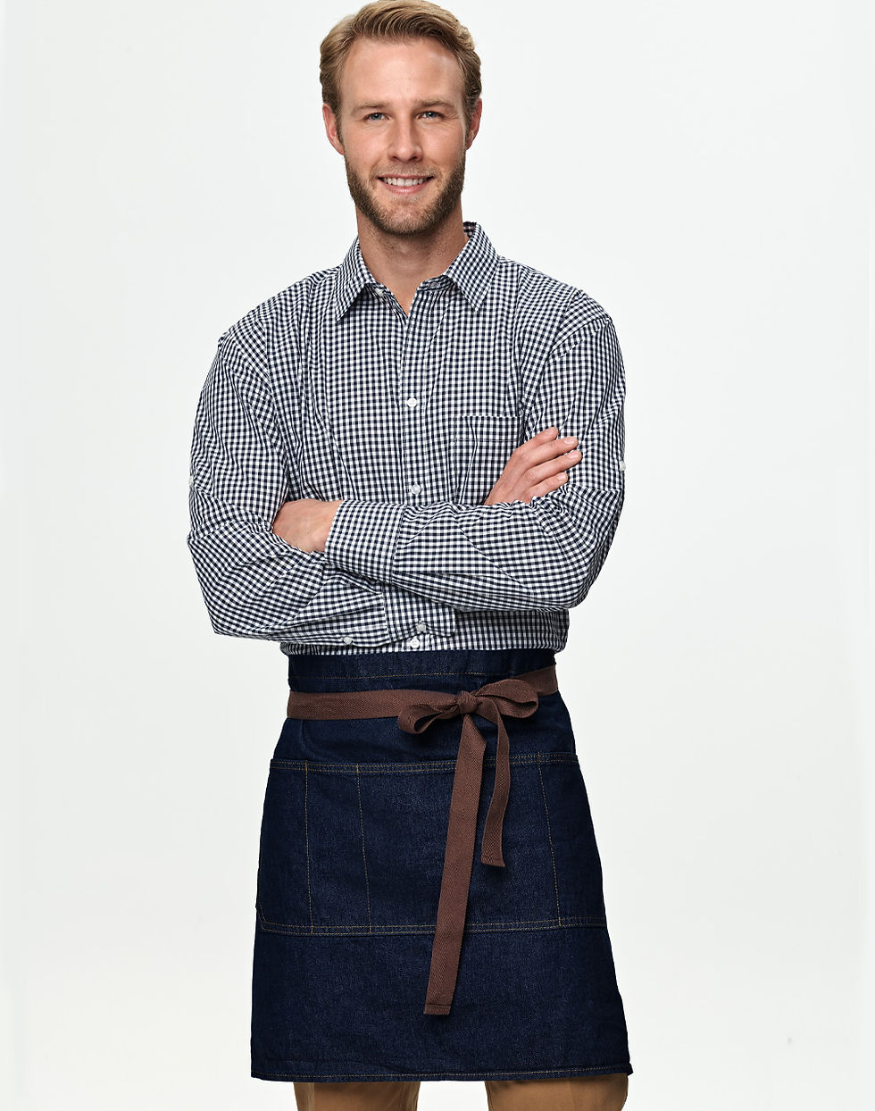 Thumbnail: East Village Half Denim Apron by Benchmark