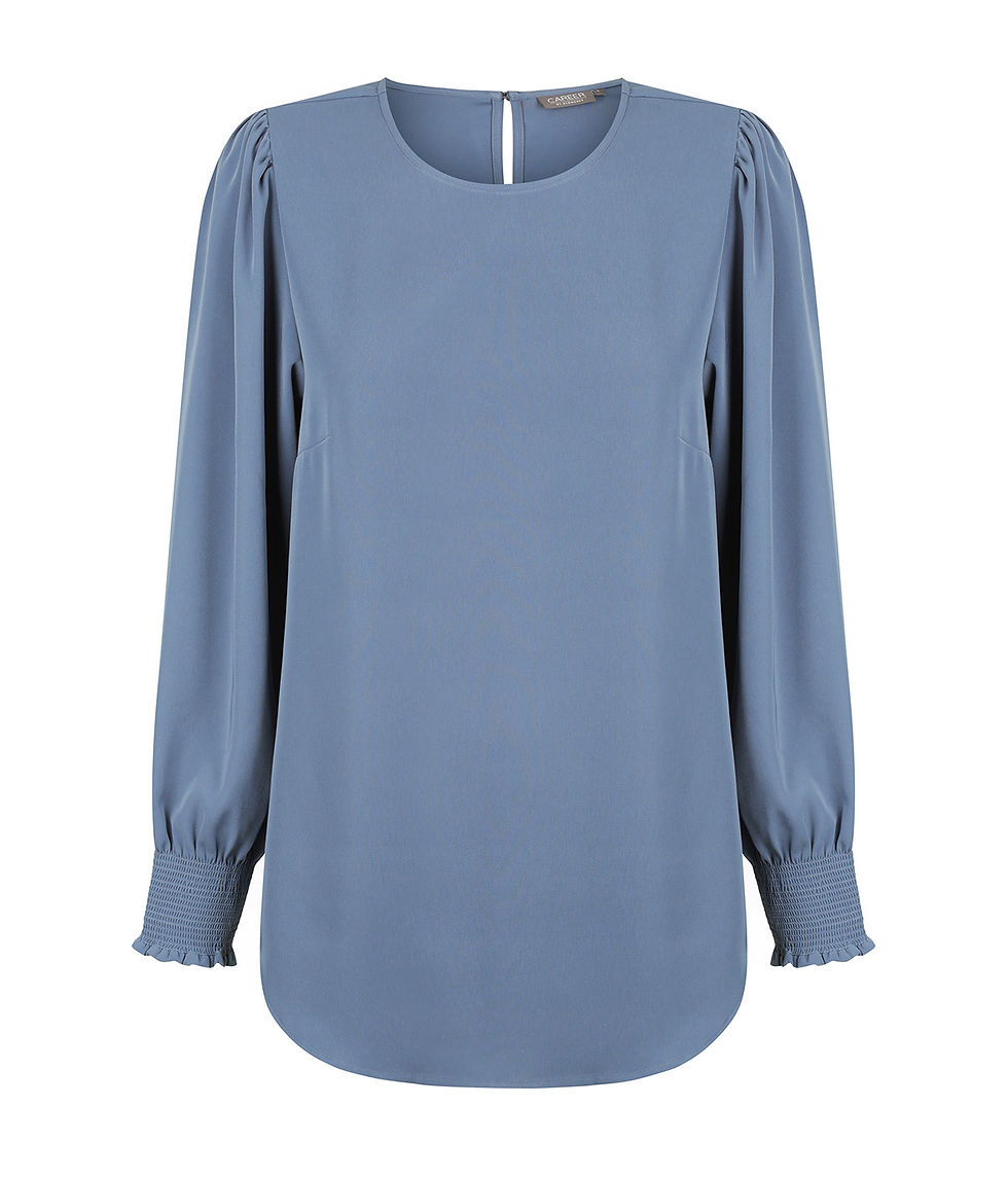 Thumbnail: Freya Shirred Cuff  Soft Top by Gloweave