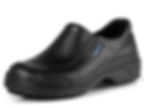 Non-Slip Work Classic Shoes with Toe Cap Black by Soft Works