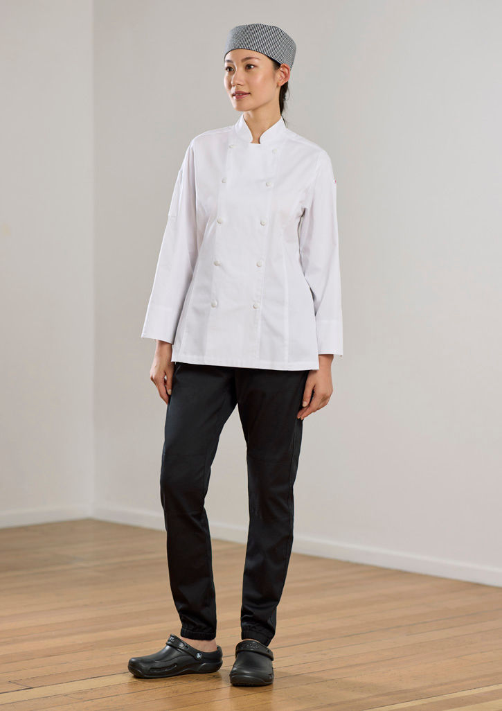 Women's Gusto Long Sleeve Chef Jacket by Yes Chef