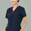 Thumbnail: Classic Women's Contrast Crossover Scrub Top by Biz Care