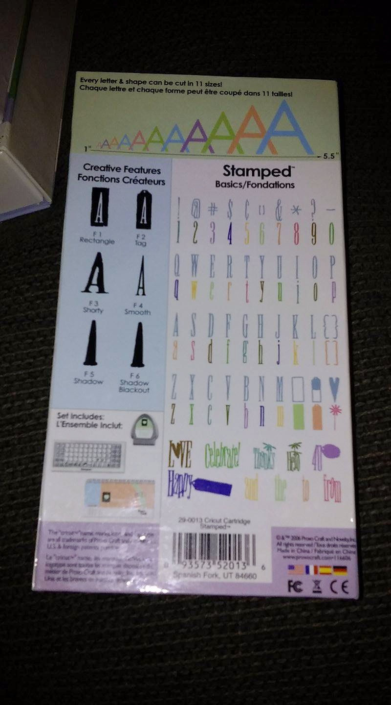Thumbnail: Cricut Stamped Cartridge