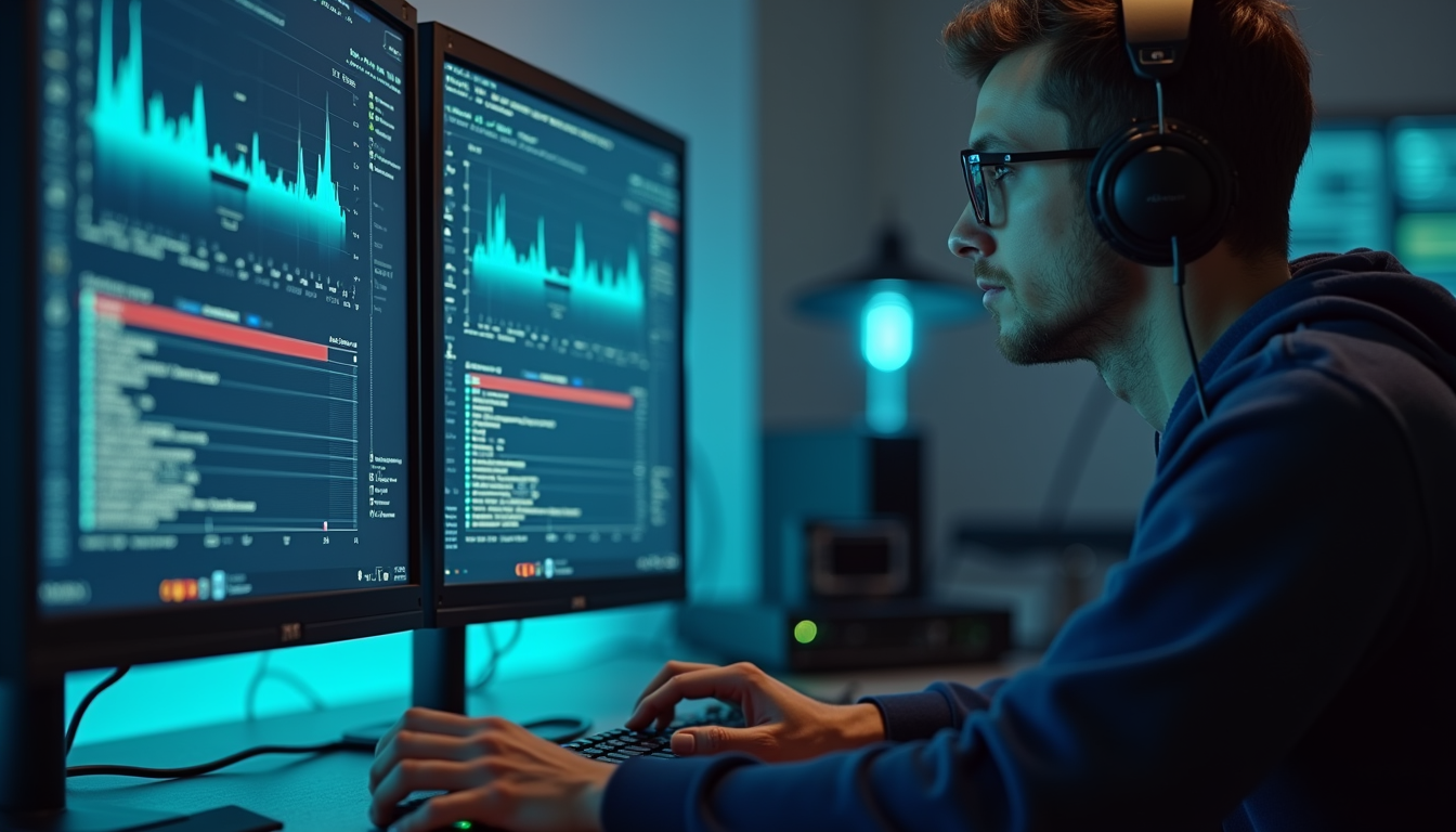 Game developers reviewing animation inside a real-time production workspace