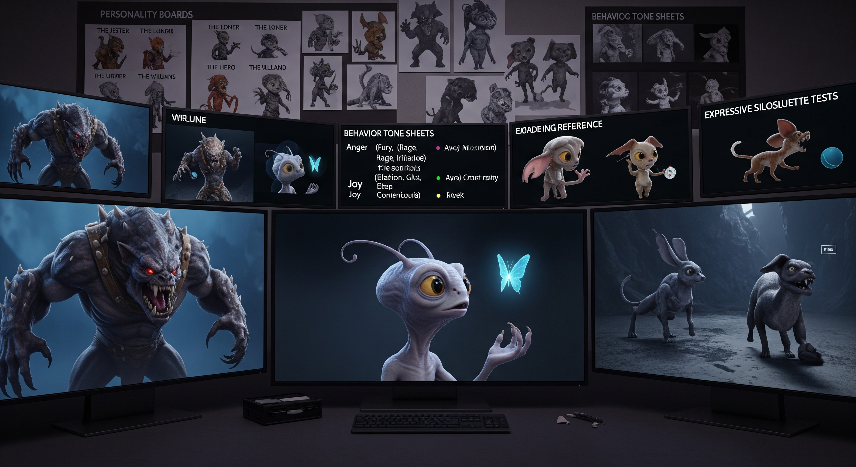 Non-human character movement planning for a fantasy game creature