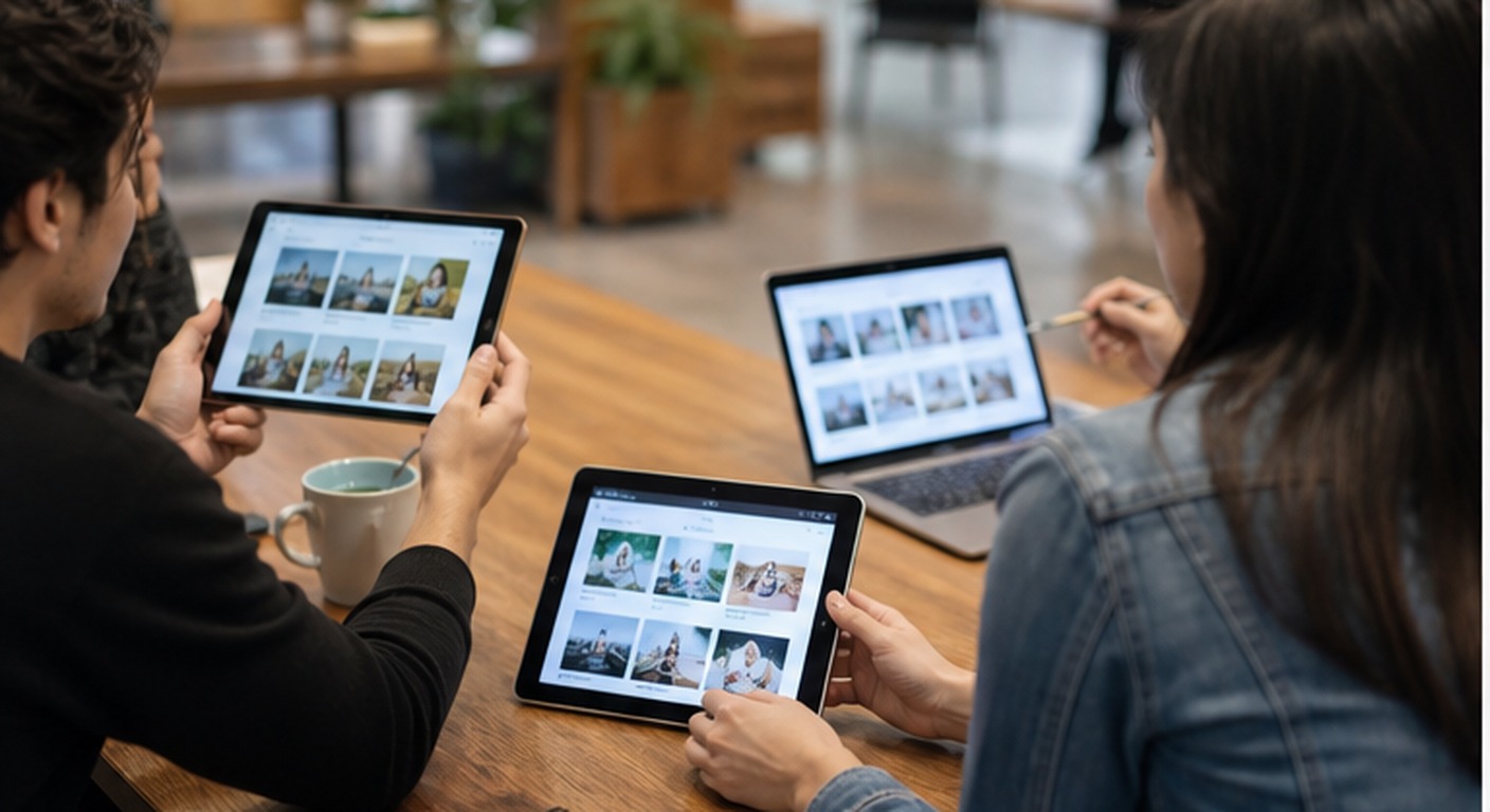Marketers comparing advertising creative variations before launch