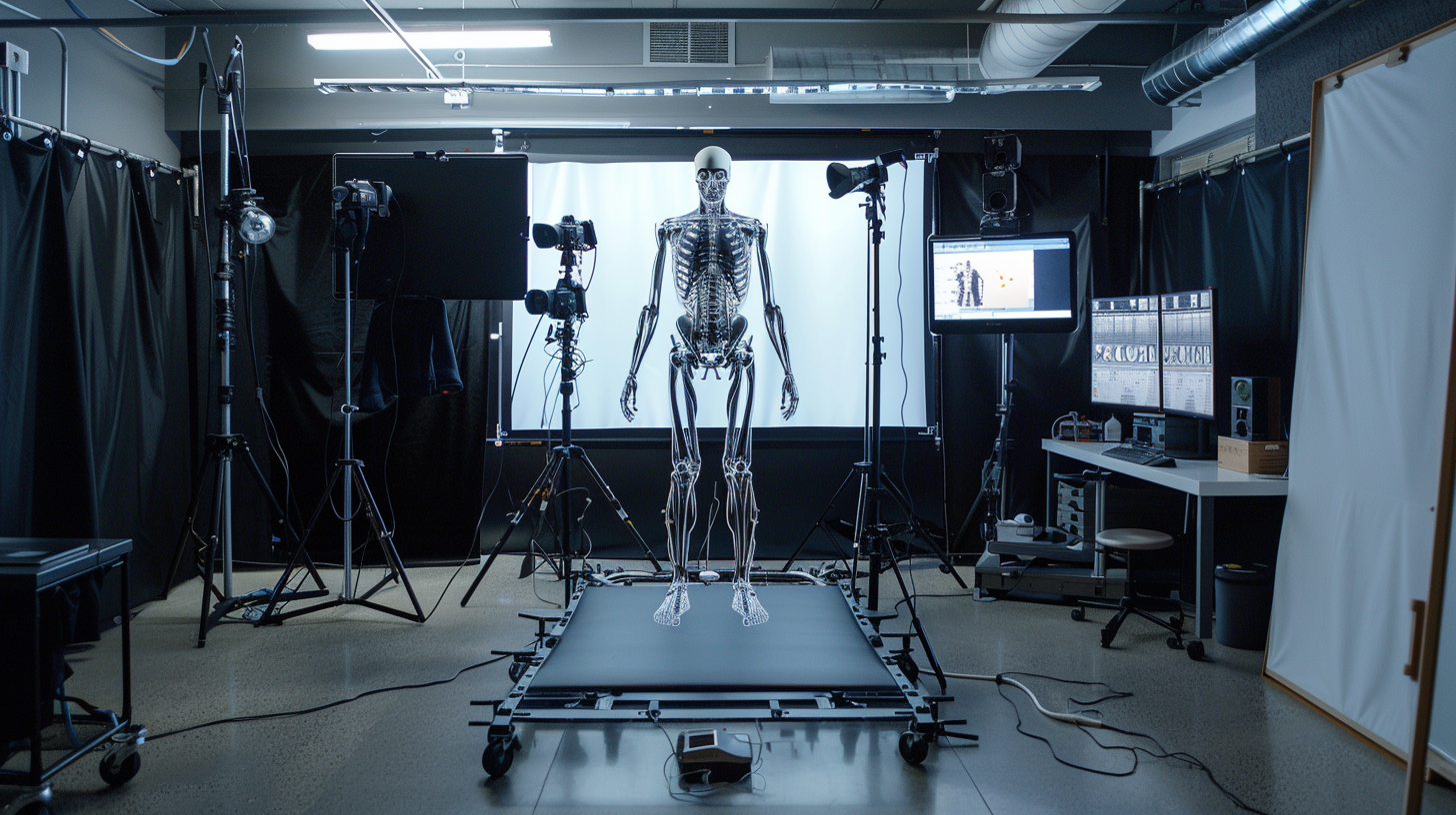 A real mocap studio environment showcasing animation pipelines relevant to Unity and Unreal production.