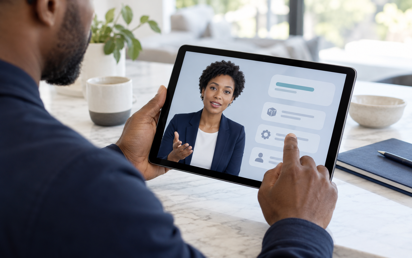 Product Questions — conceptual illustration for AI Customer Service Avatar