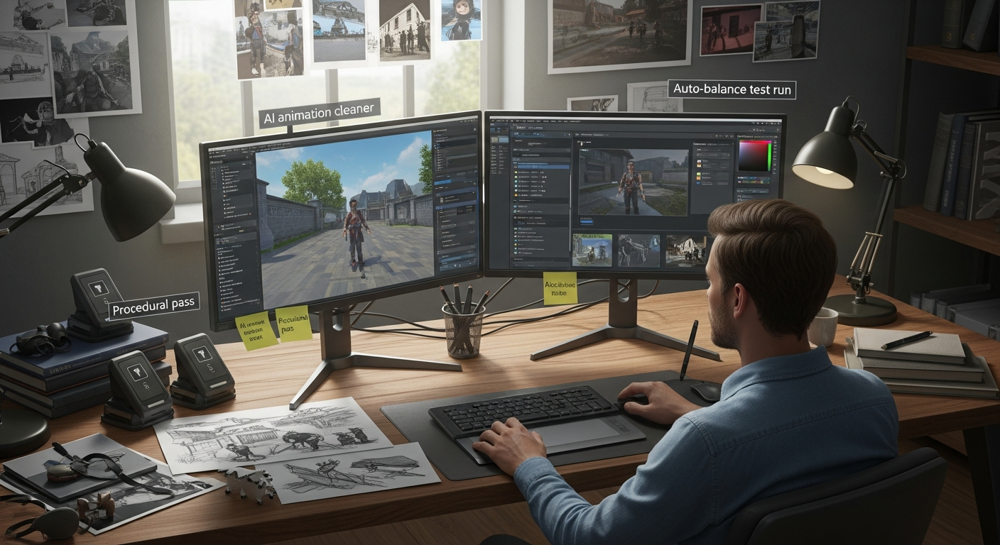AI NPC Pipeline for Games: Design, Memory, Motion, and Real-Time Play