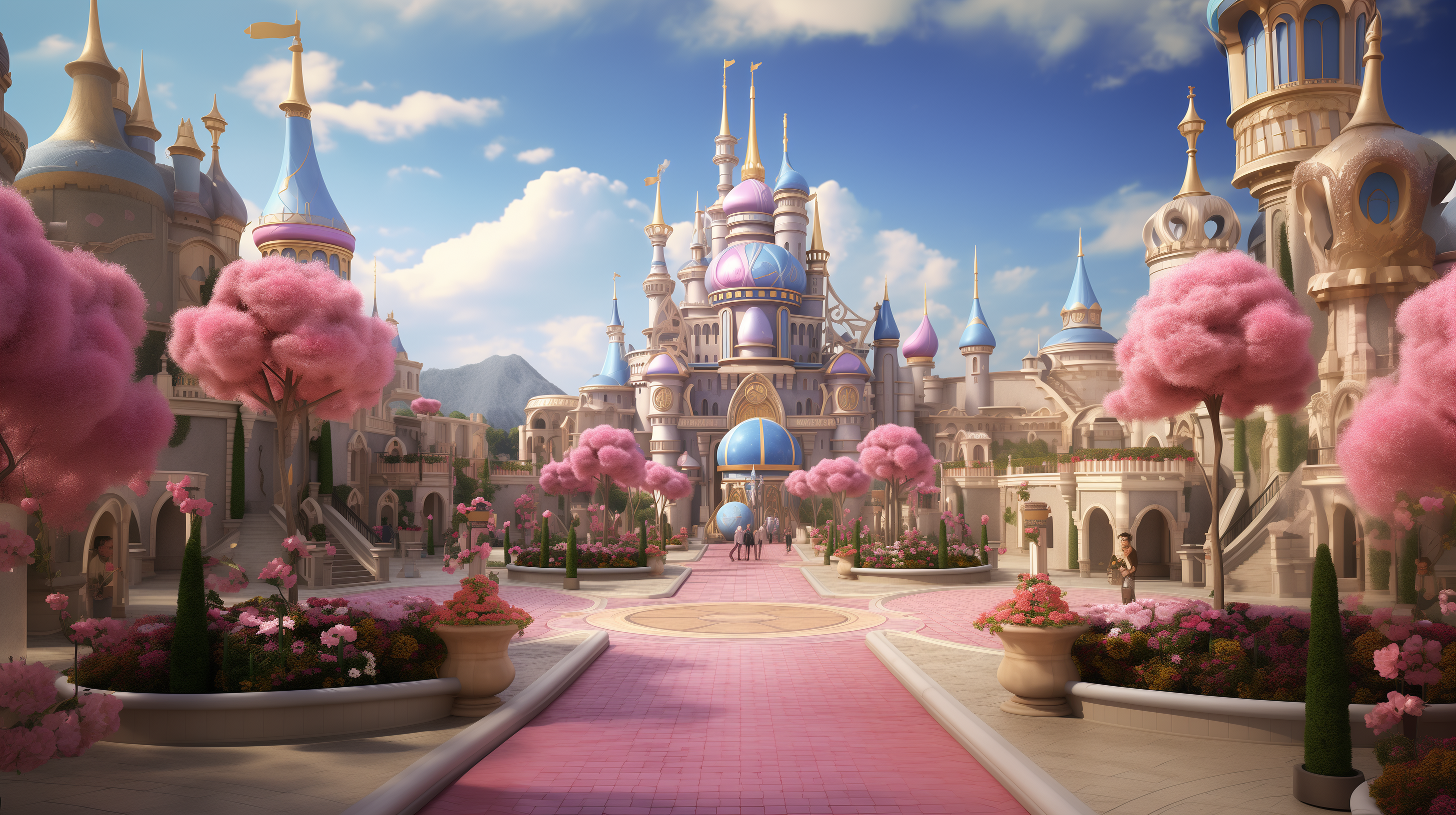 Fantasy game environment artwork showing world-building and visual design