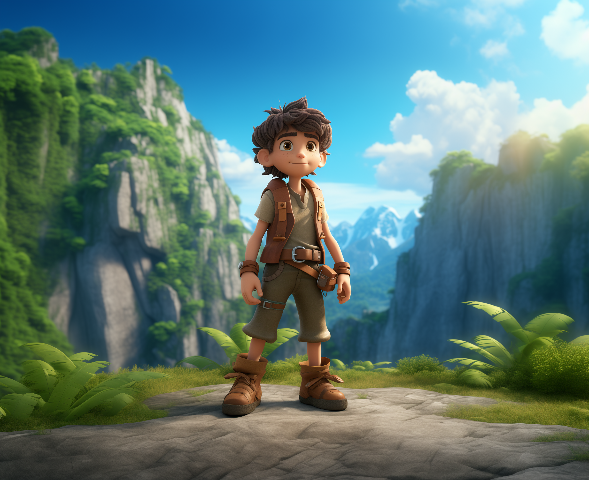 Game art production team reviewing a stylized world for an outsourcing brief