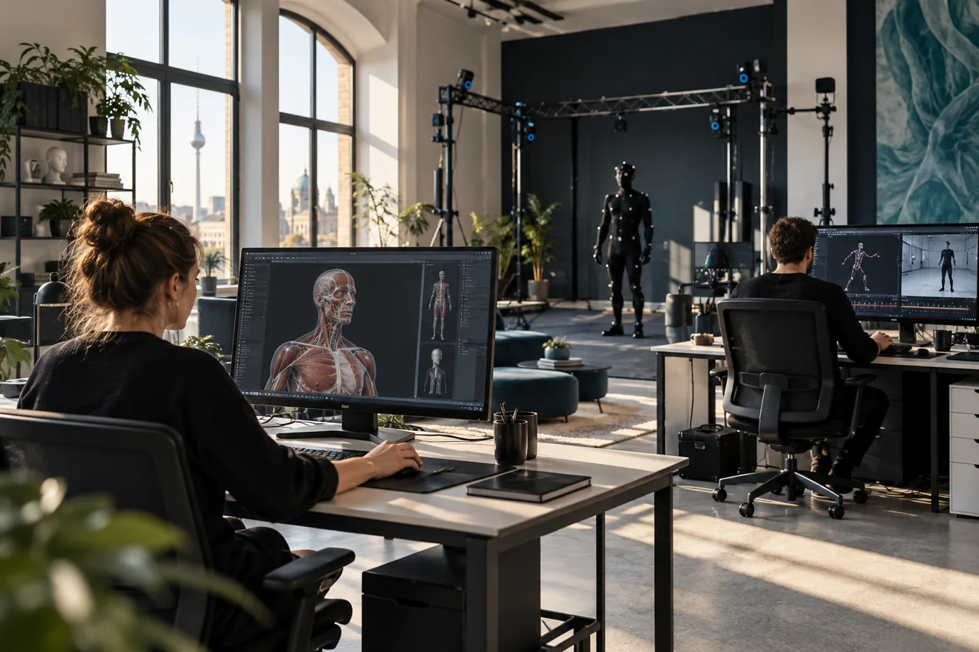 Illustrative digital healthcare production studio