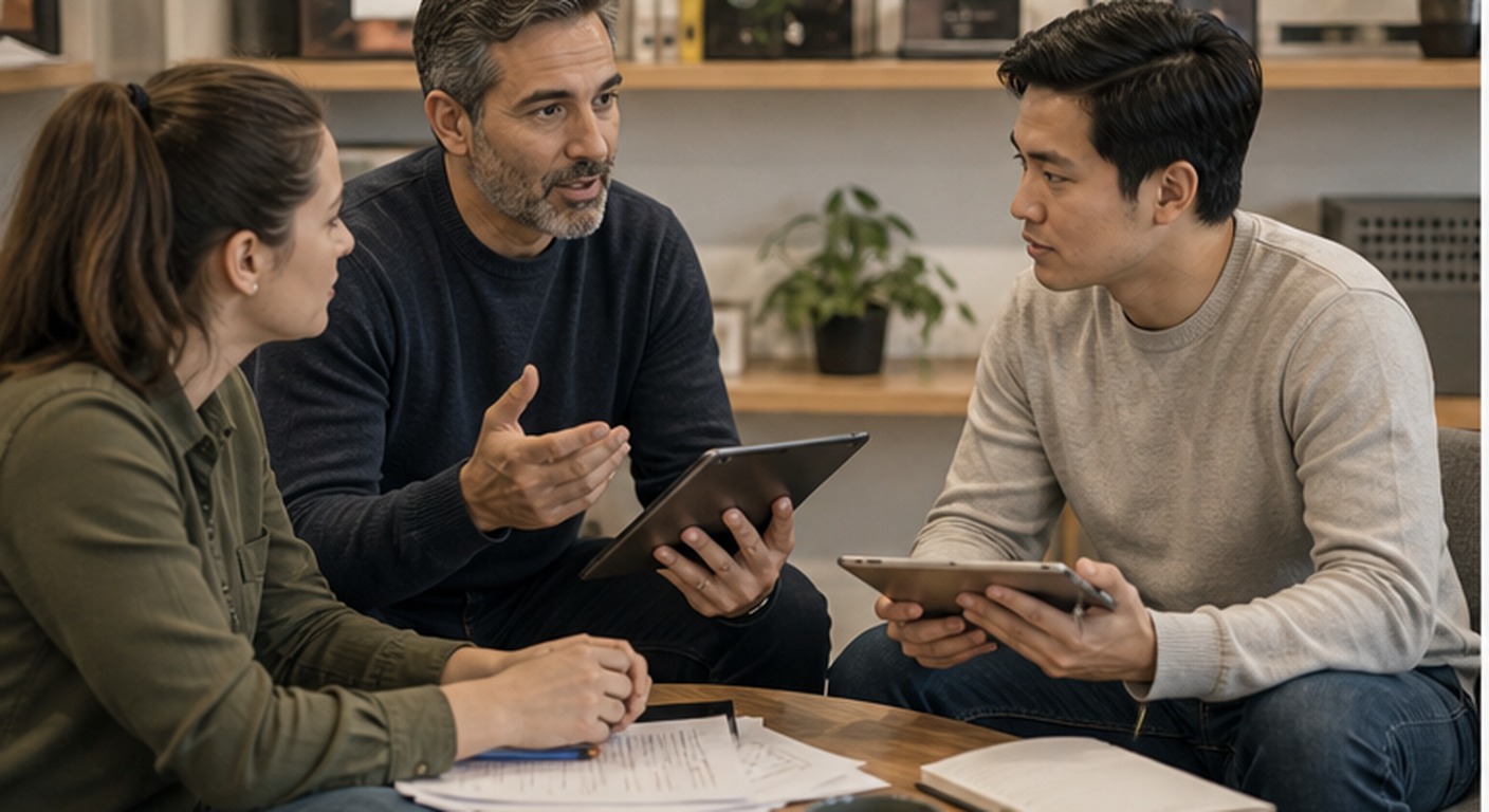 Customer experience team monitoring AI support conversations