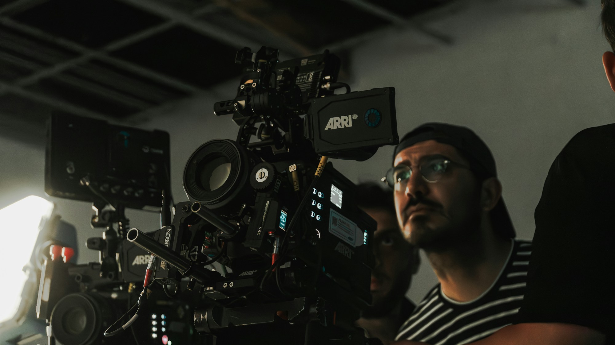 Game production team reviewing a motion capture shoot