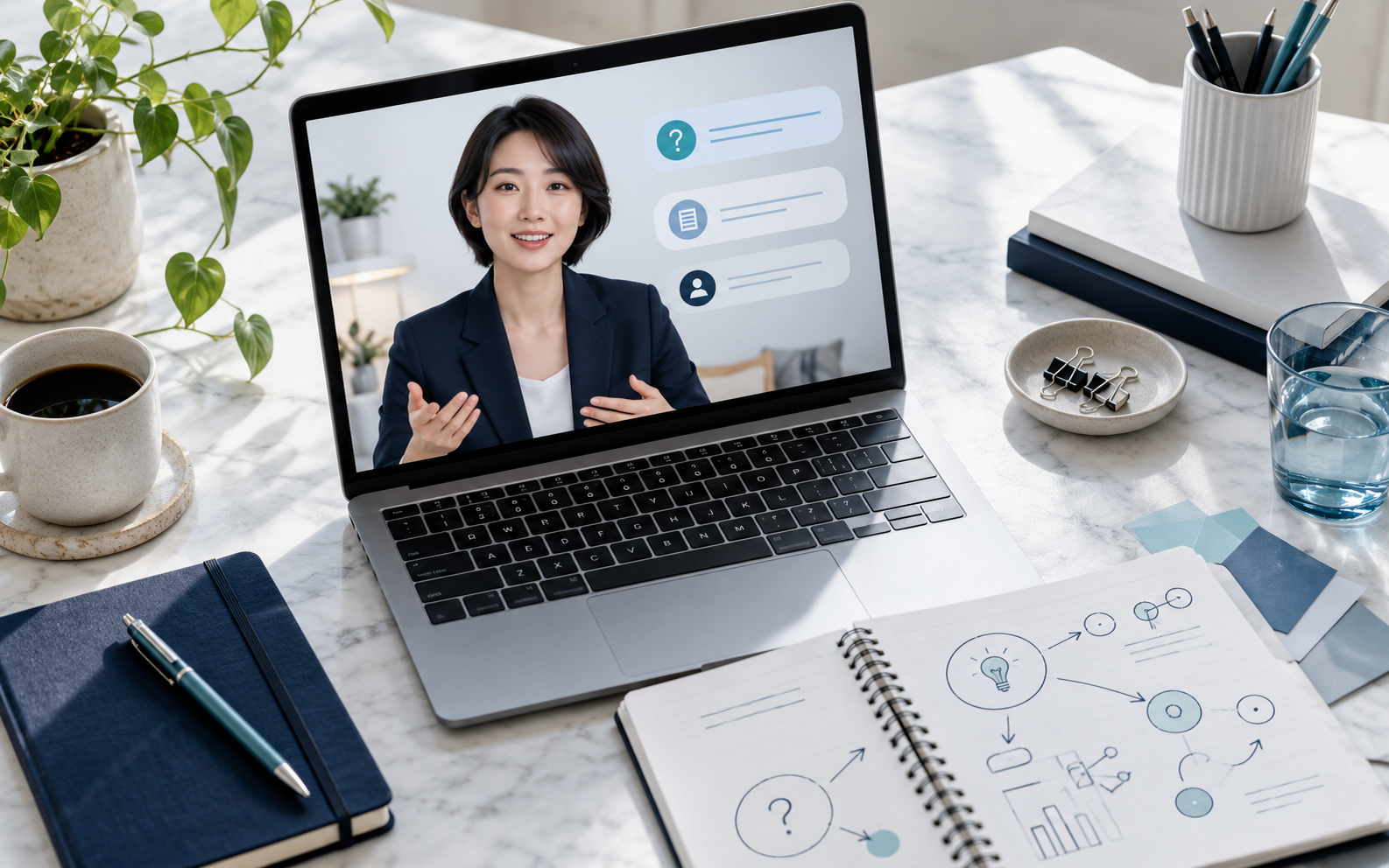 Getting Started — conceptual illustration for AI Customer Service Avatar