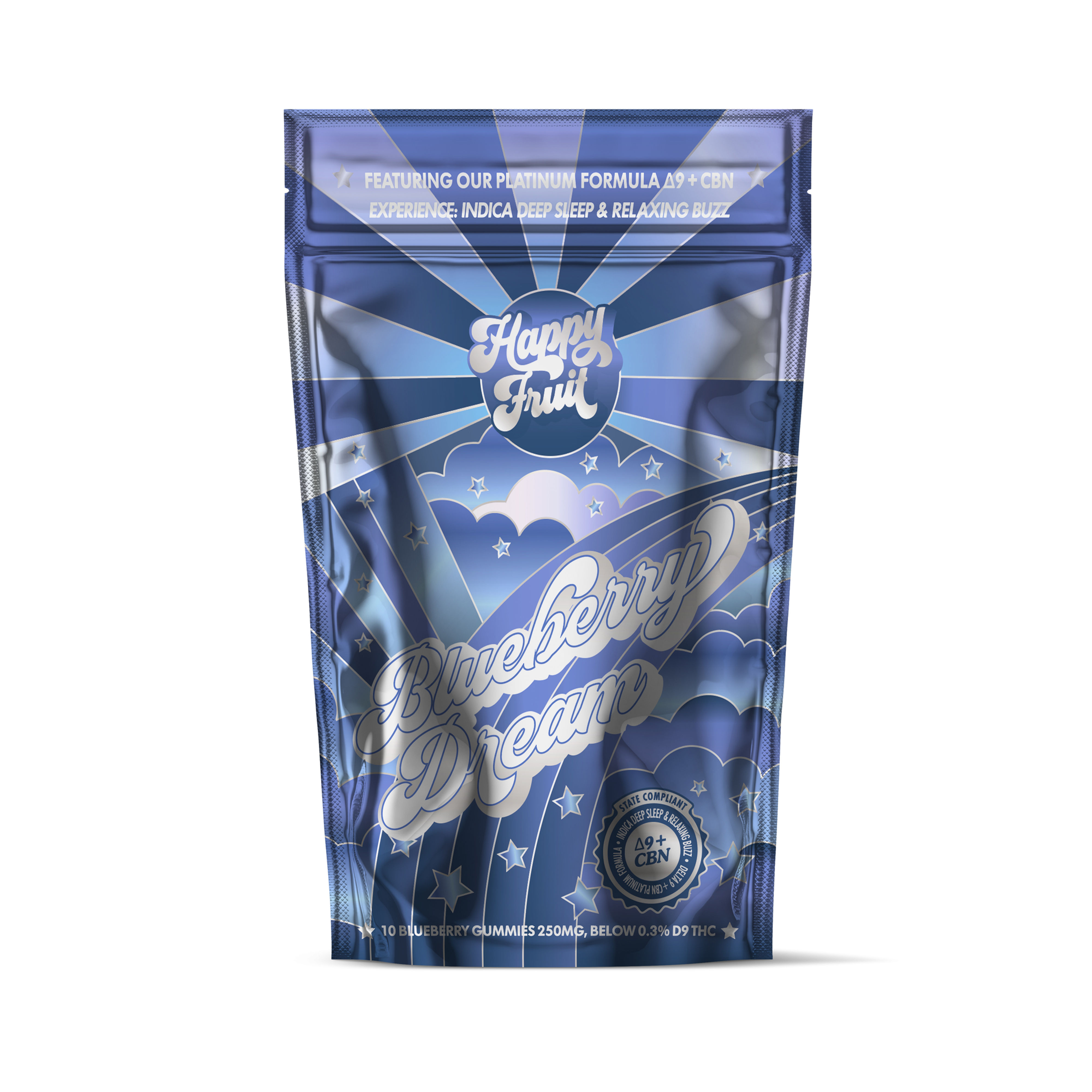 Happy Fruit - Blueberry Dream Delta-9 + CBN Gummies