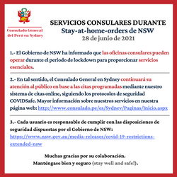 NSW Restrictions Extended