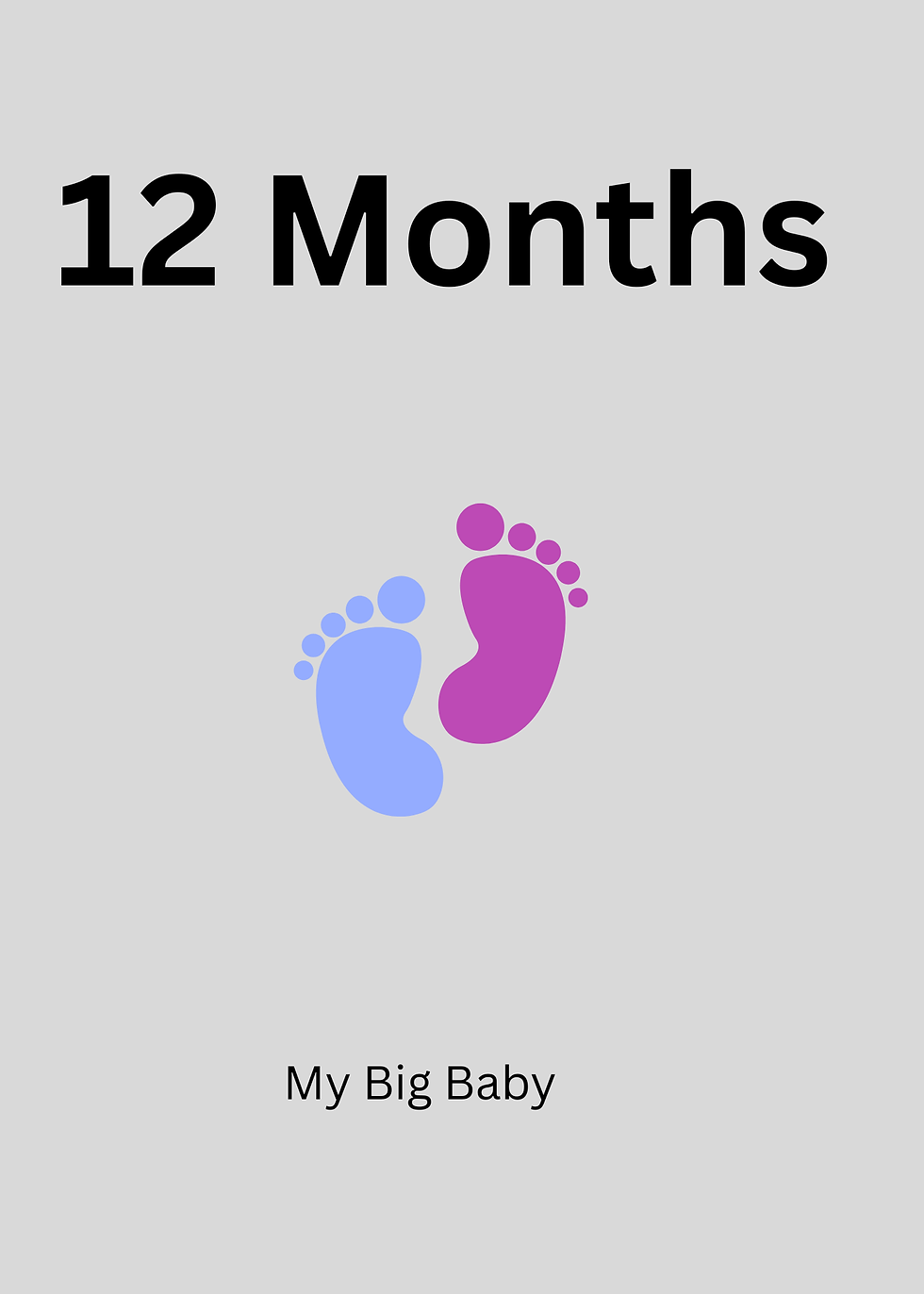 Thumbnail: My Big Baby Monthly Milestone Cards (1-12 months)