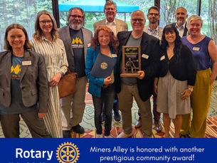 Board members and professionals of the Miners Alley Performing Arts Center