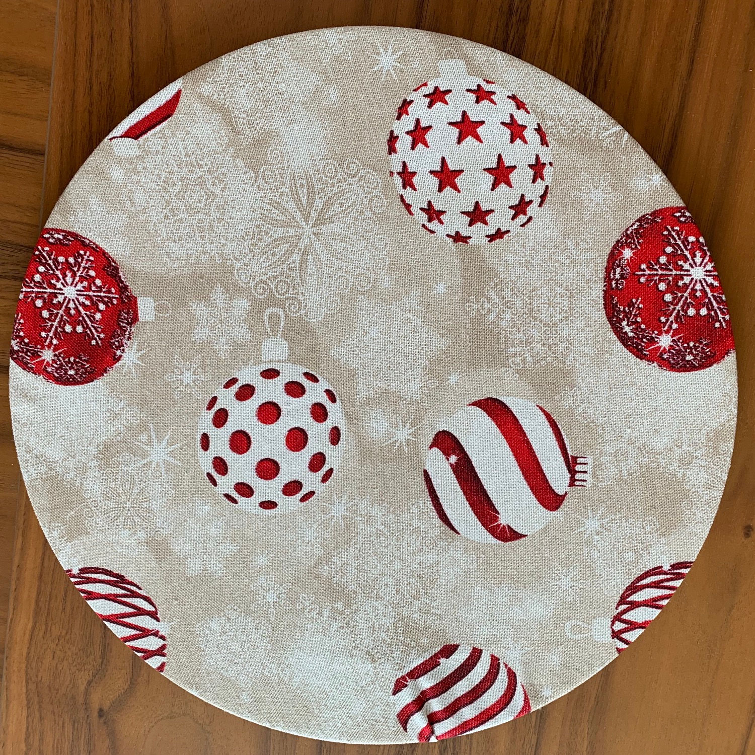 Funda plato base- Navidad 6
