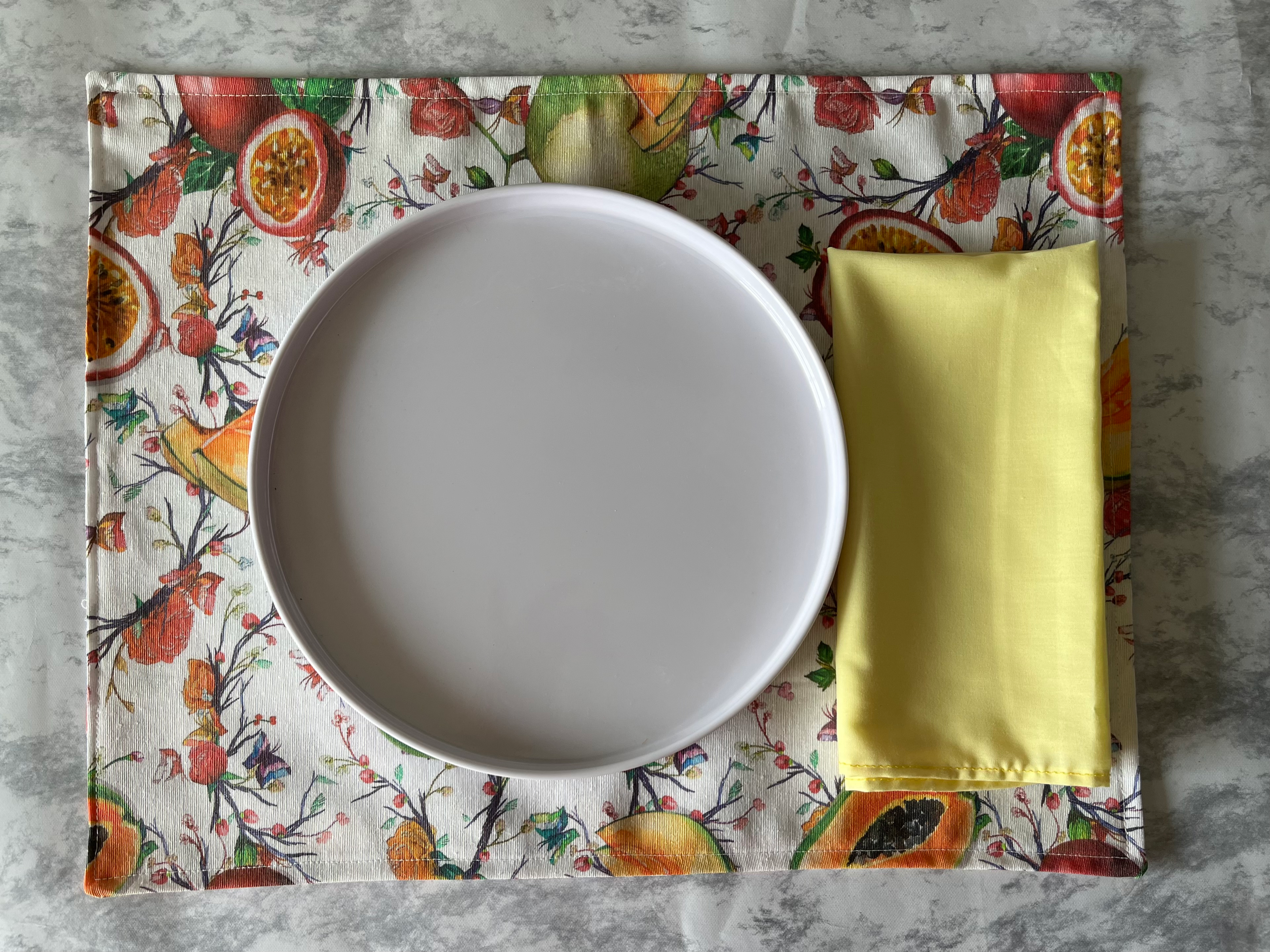 Mantelitos individuales (4 pzas) - Frutas 