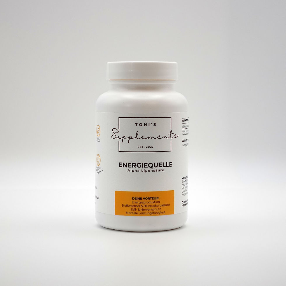 : Toni's Supplements Alpha Liponsäure 120 Kapseln orange Dose 150mg vegan Österreich