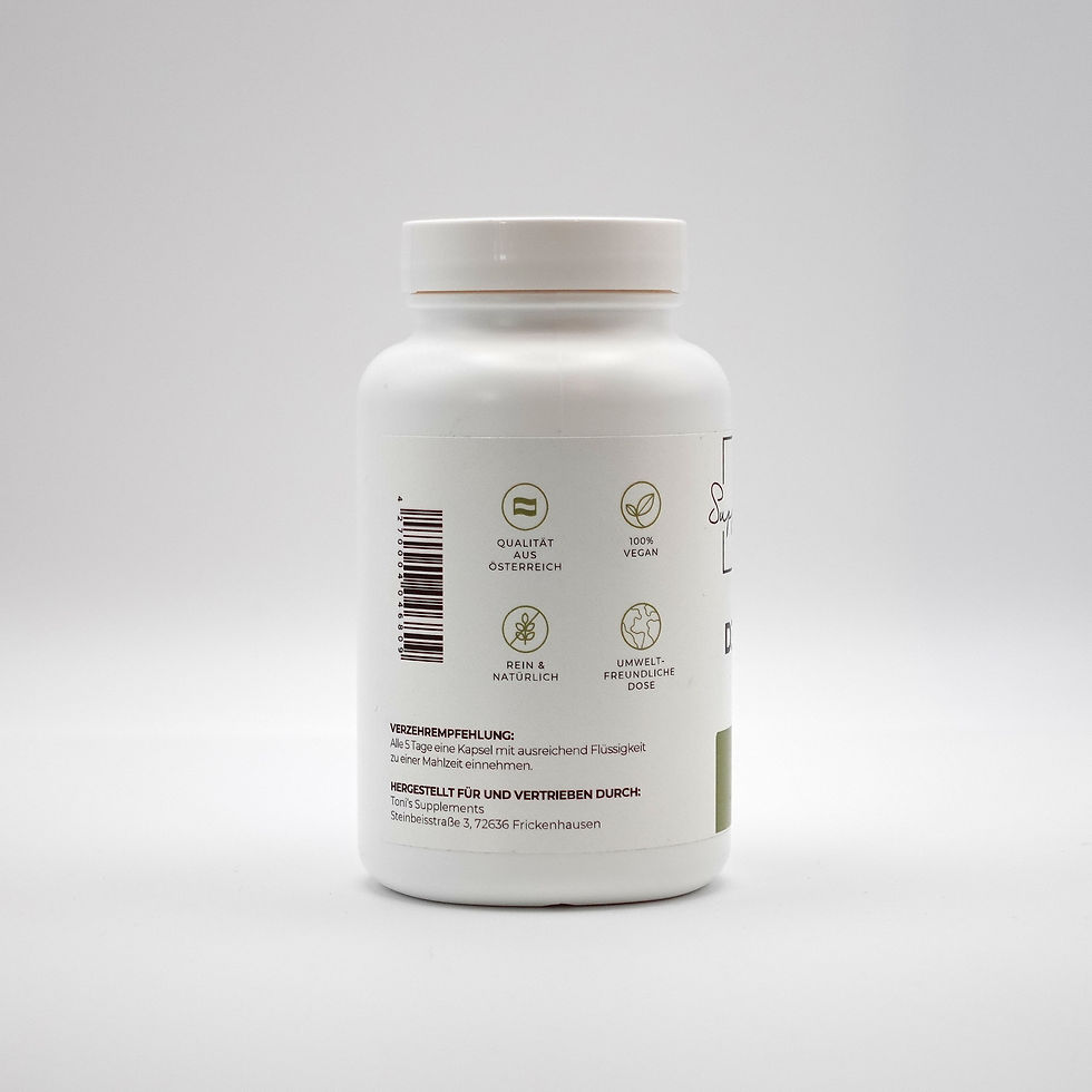 Vitamin D3 K2 MK7 Vitamin C Kombination vegan laborgeprüft GMP HACCP ISO 22000