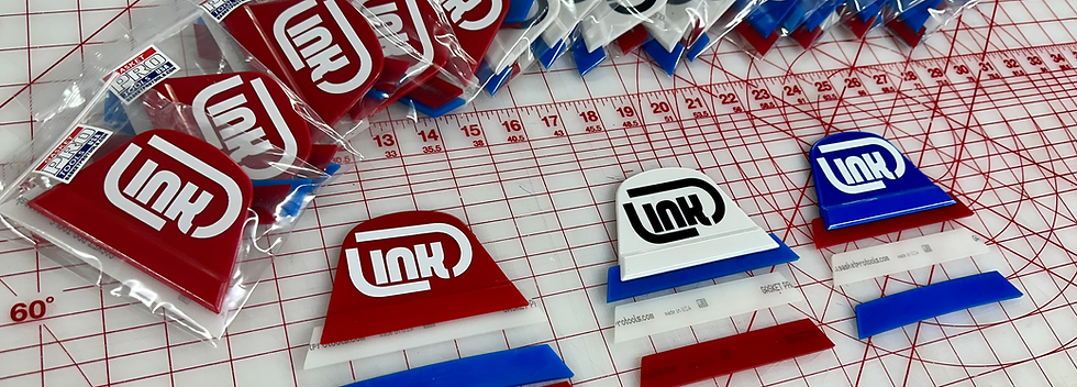 Vinyl Decals on Link Squeegees from Ace Window Tinting in Bremen GA