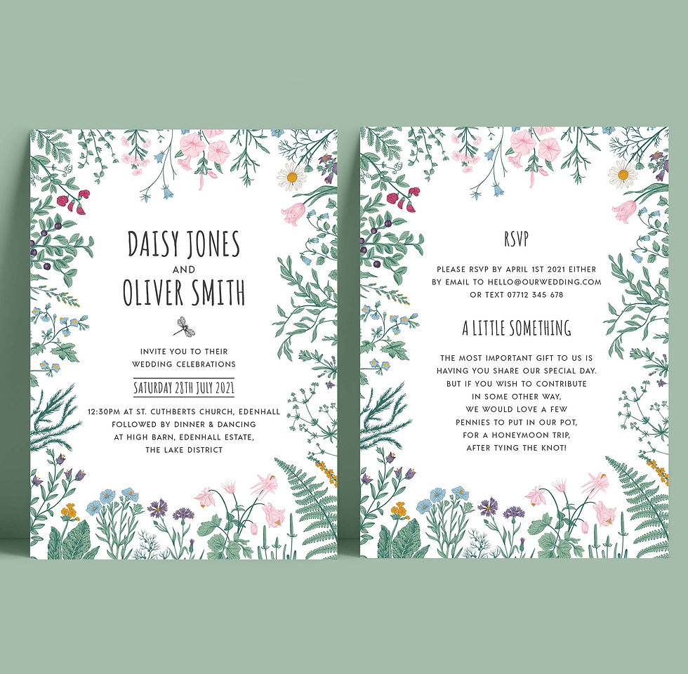 Thumbnail: Floral Wedding Invitation