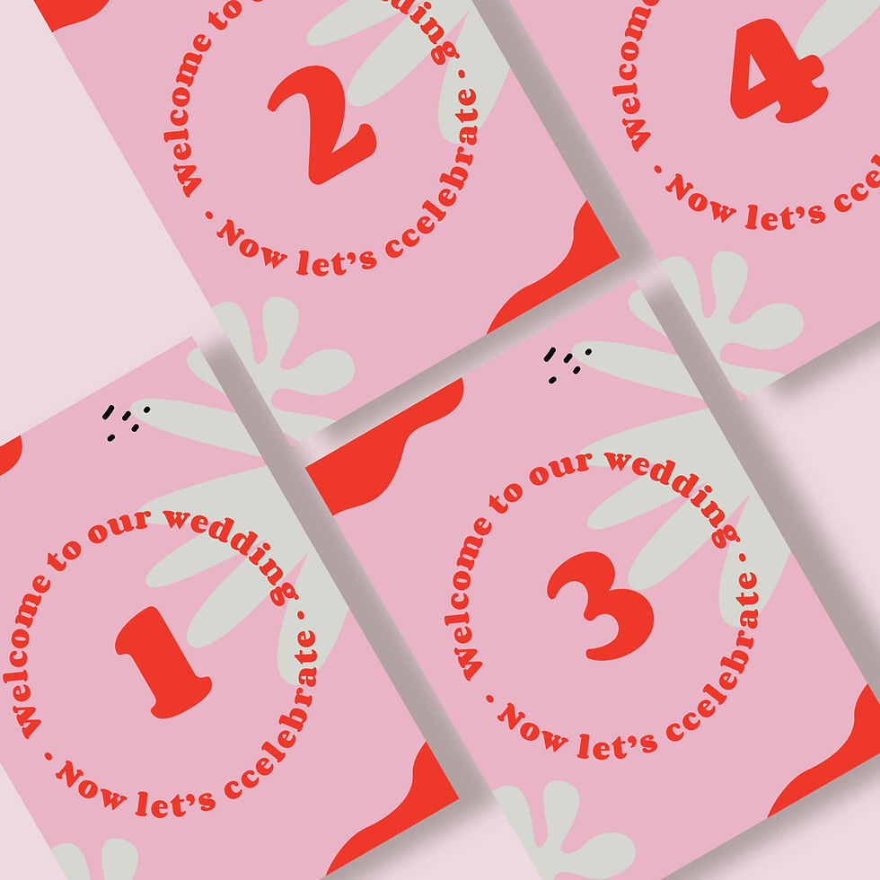 Thumbnail: Tropical Retro | Table Numbers