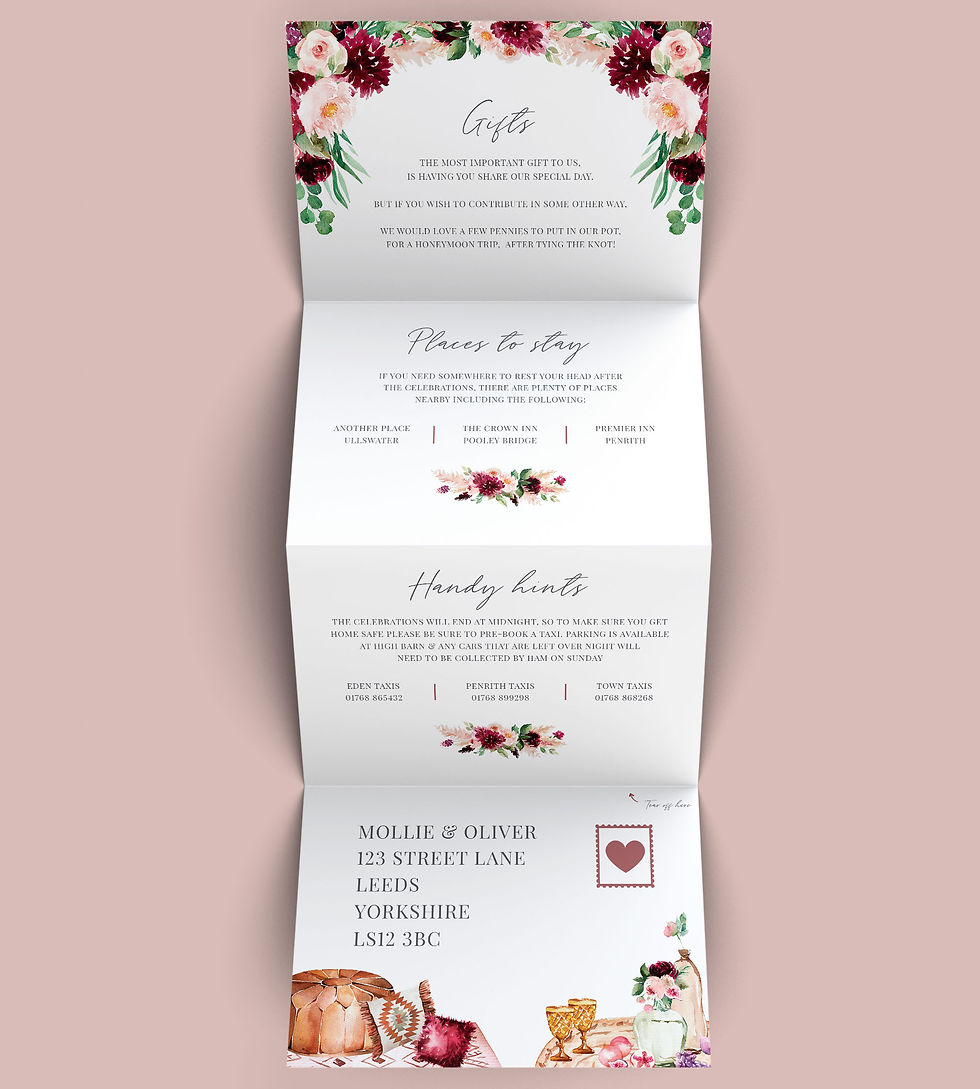 Thumbnail: Folded Wedding Invitation