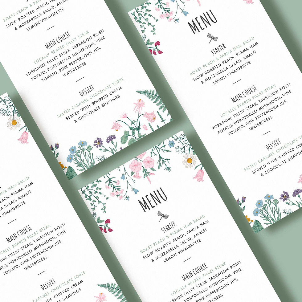 Thumbnail: Botanical Wedding Menu