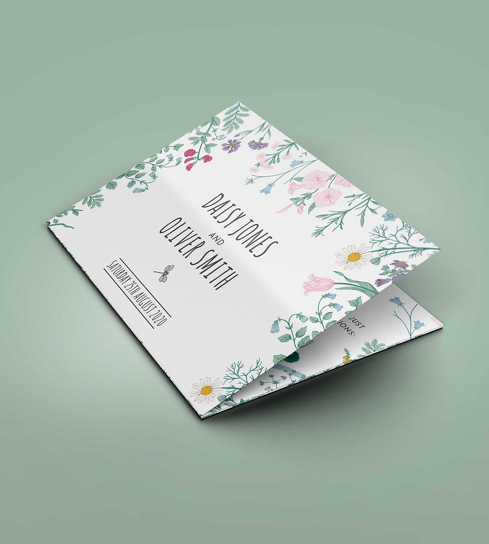 Thumbnail: Woodland Style Wedding Invitation