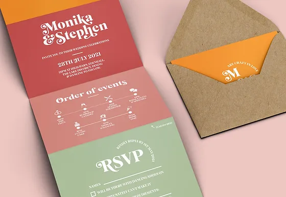 Wedding Stationery Blush Blossom Paper Leeds United Kingdom