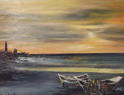 Tenerife (peinture sur verre).