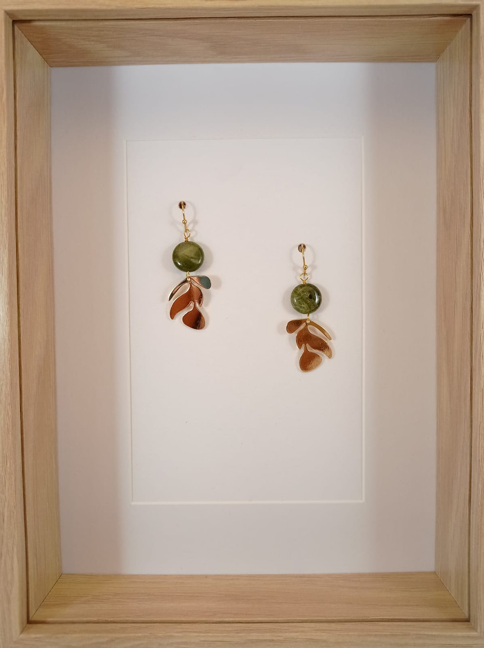 Miniature : Boucles d'oreilles Jaspe équatorial