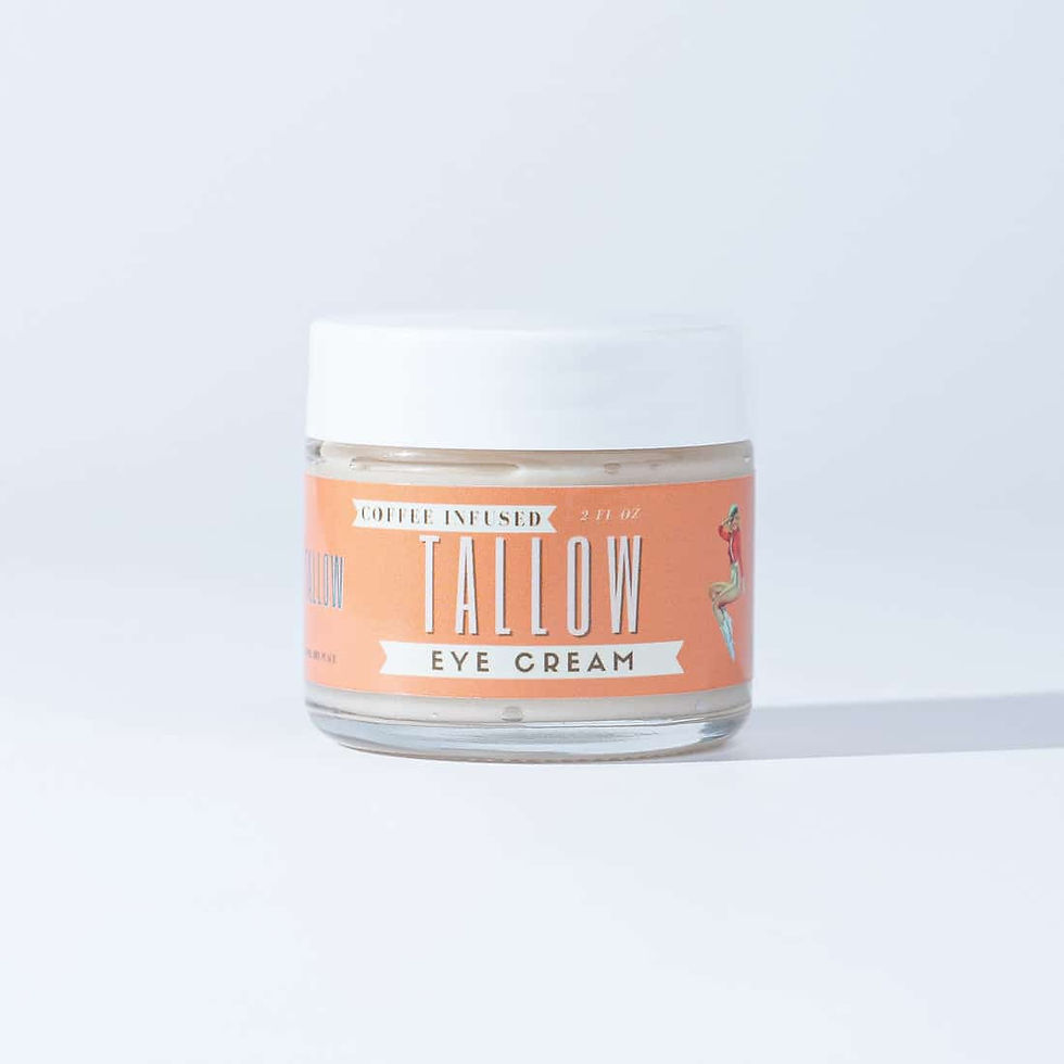 Coffee-Infused Tallow Eye Cream | Beef Tallow | Anti-Aging & Hydrating Eye