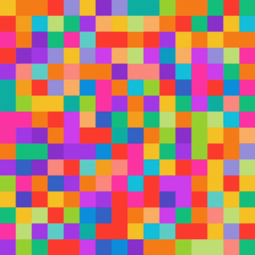 Um pixel formado por dezesseis por dezesseis sub-píxeis de cores opacas e envelhecidas que piscam em um ritmo horário e alternativo, mas convergindo para o centro - este é o PIXEL VELHOTE.