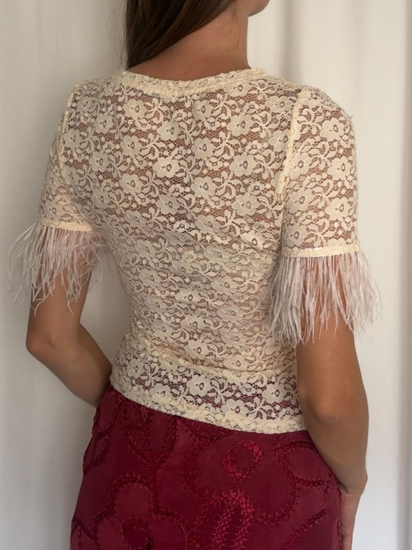 Thumbnail: Lace & Feather Top